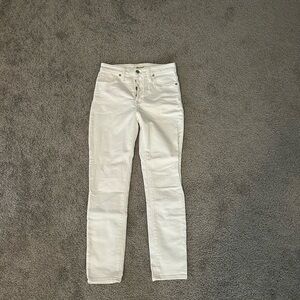 Madewell Women's Cream Skinny Jeans